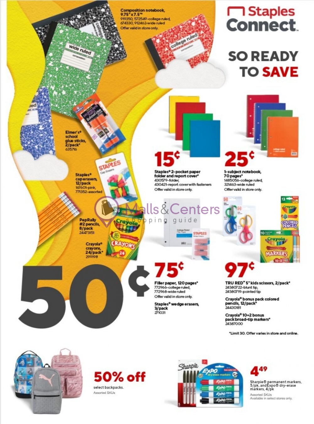 Staples Weekly Ad sales & flyers specials MallsCenters