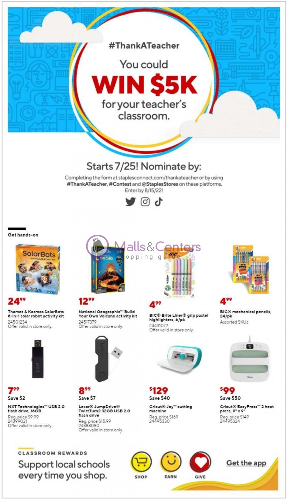 Staples Weekly Ad sales & flyers specials MallsCenters