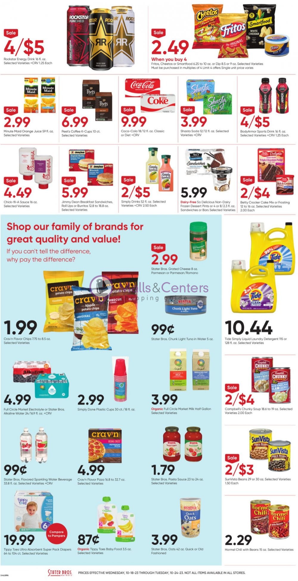 Stater Bros. Weekly ad valid from 10/18/2023 to 10/24/2023 MallsCenters