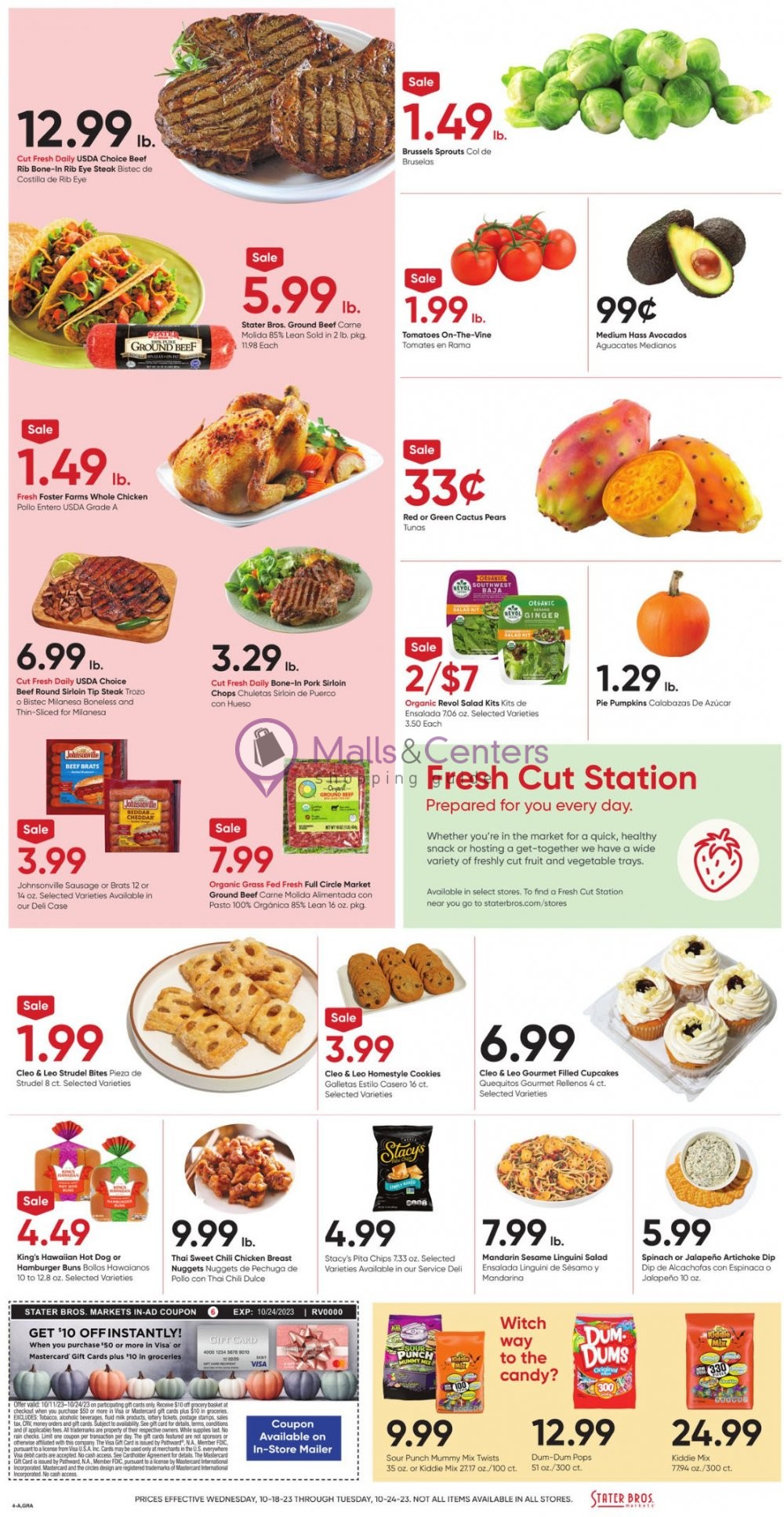 Stater Bros. Weekly ad valid from 10/18/2023 to 10/24/2023 MallsCenters