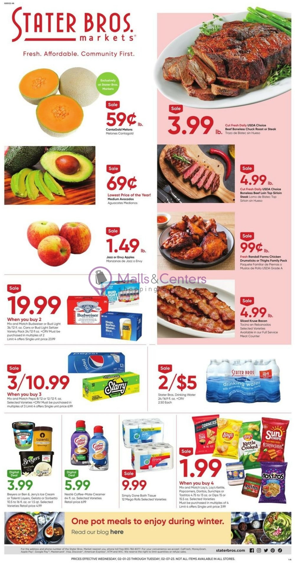 Stater Bros. Weekly ad valid from 02/01/2023 to 02/07/2023 MallsCenters
