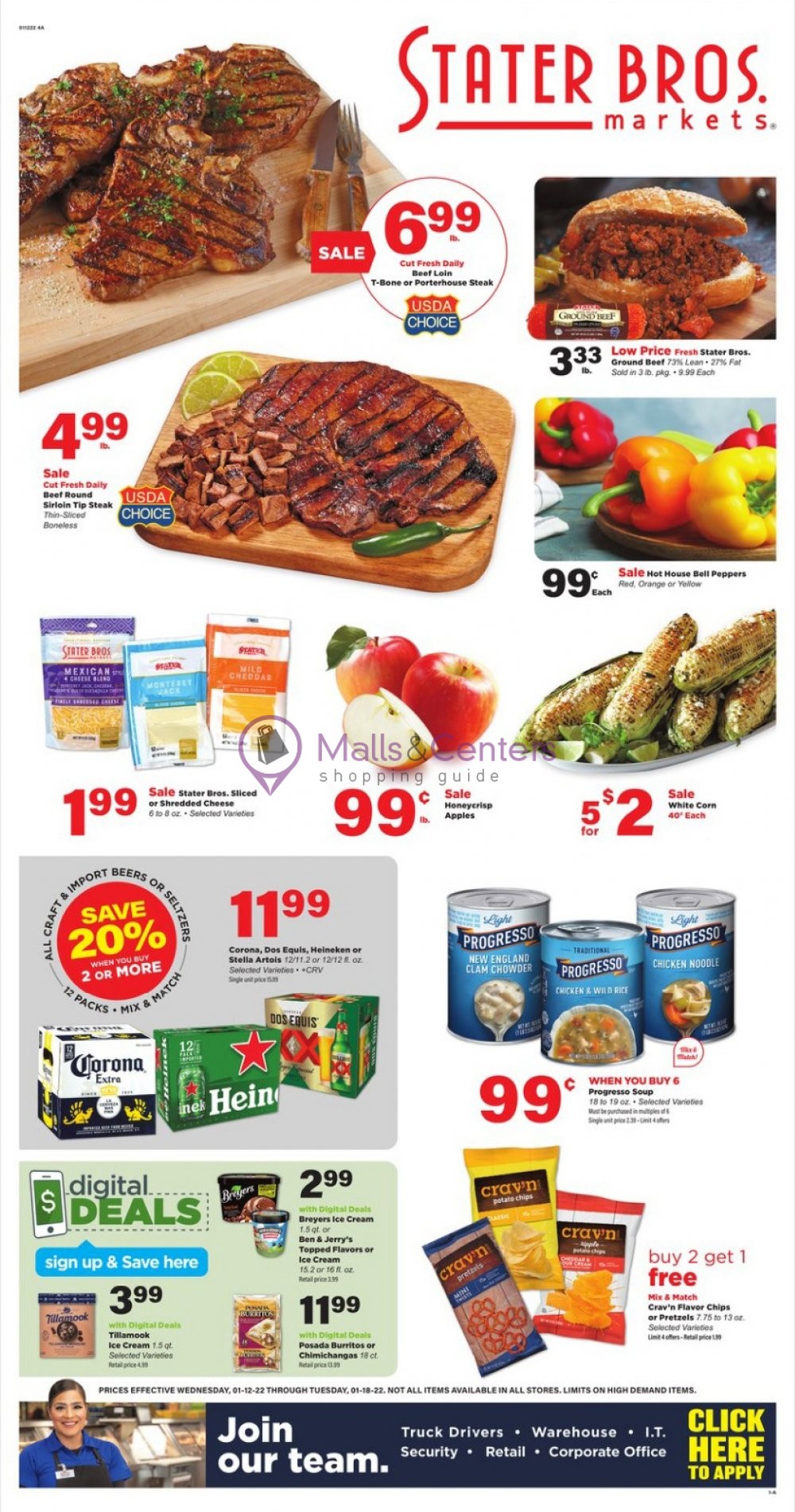 Stater Bros. Weekly ad valid from 01/12/2022 to 01/18/2022 MallsCenters