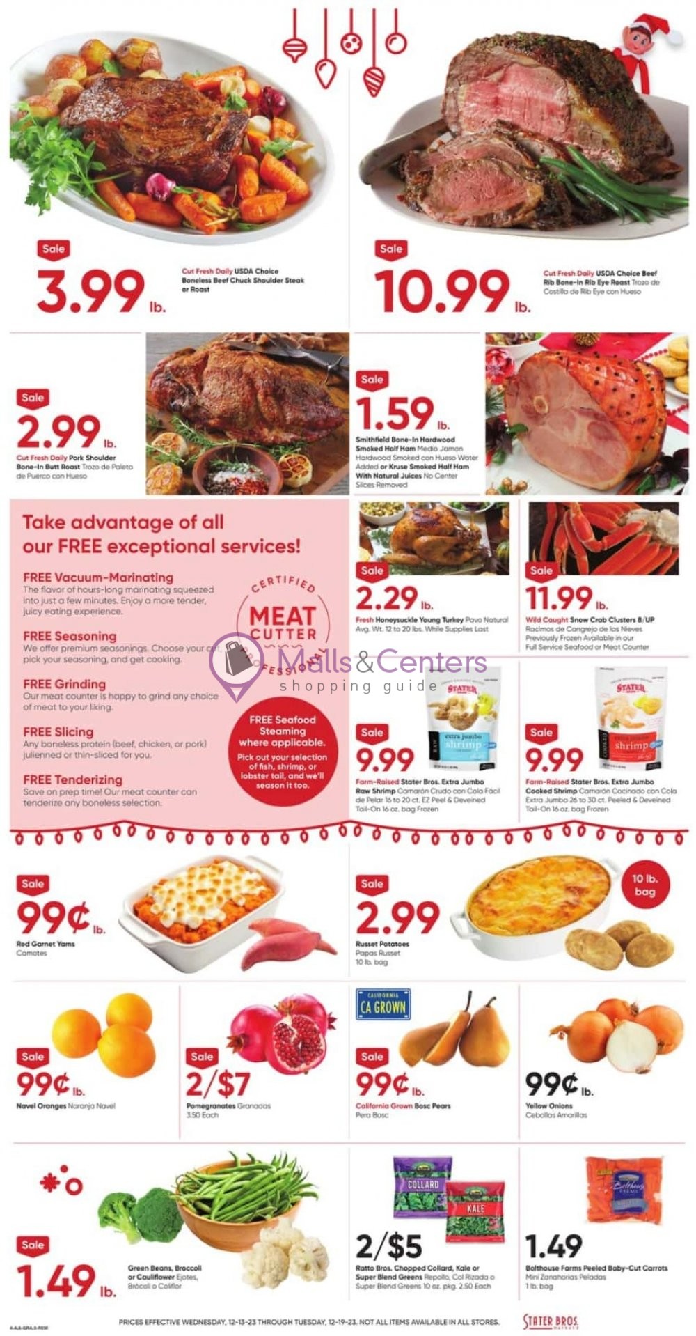 Stater Bros. Weekly ad valid from 12/13/2023 to 12/19/2023 MallsCenters