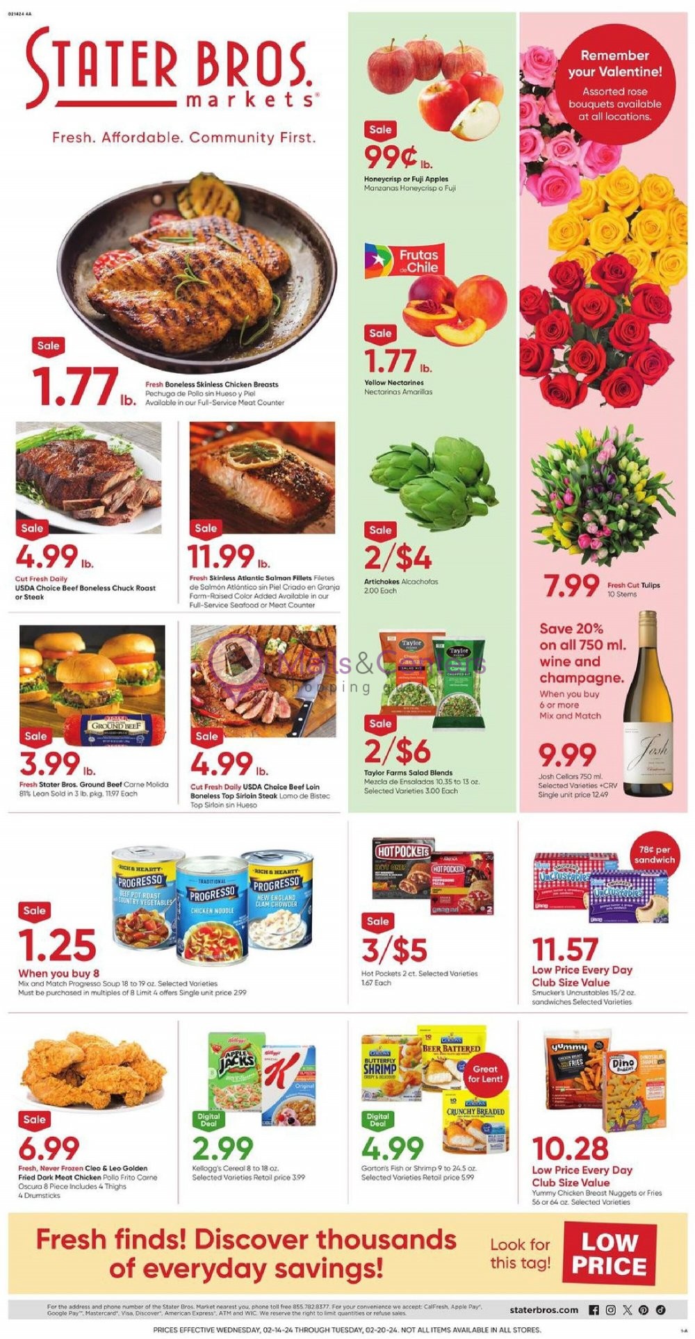 Stater Bros. Weekly Ad, from Wed, 2/14/2024 sales & flyers specials