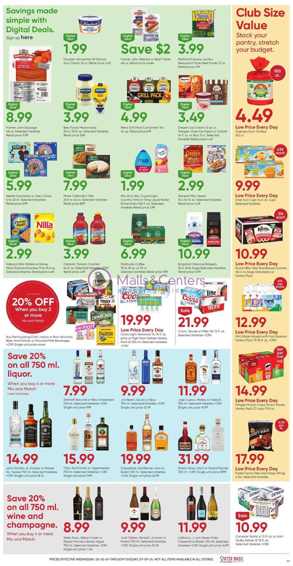 Weekly ad for Stater Bros. valid: 06/24/2024 - 07/09/2024, page 3
