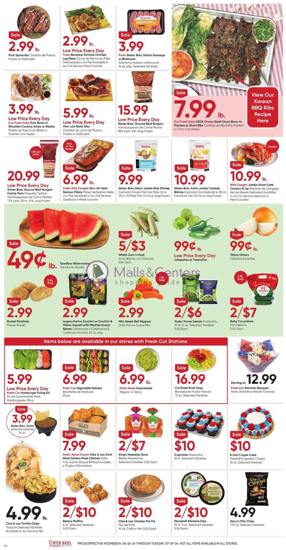 Weekly ad for Stater Bros. valid: 06/24/2024 - 07/09/2024, page 4