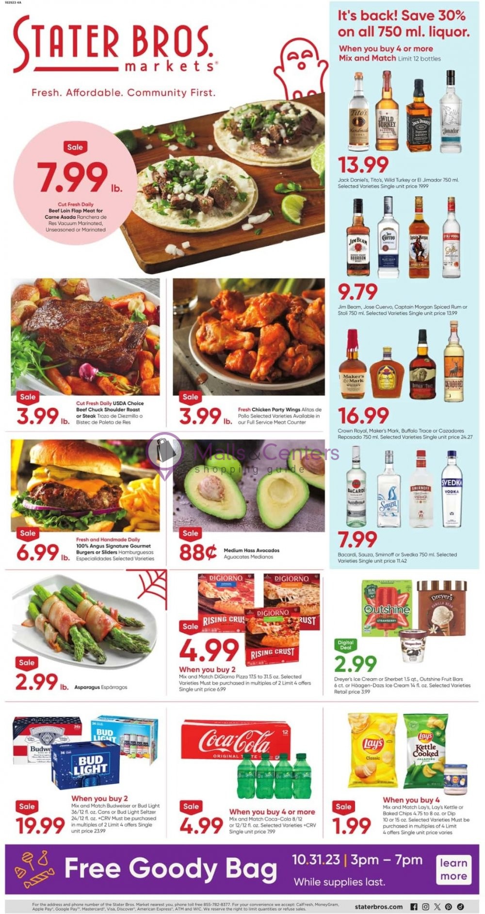 Stater Bros. Weekly ad valid from 10/25/2023 to 10/31/2023 MallsCenters