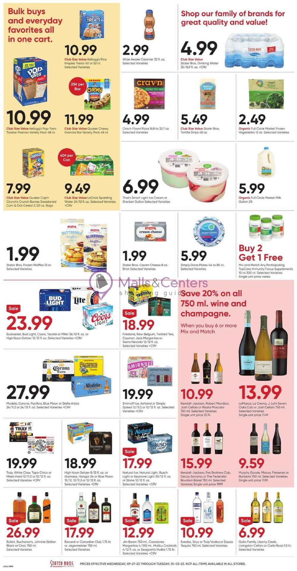 Weekly ad for Stater Bros. valid: 09/27/2023 - 10/03/2023, page 2 Weekly ad for Stater Bros. valid: 09/27/2023 - 10/03/2023, page 2