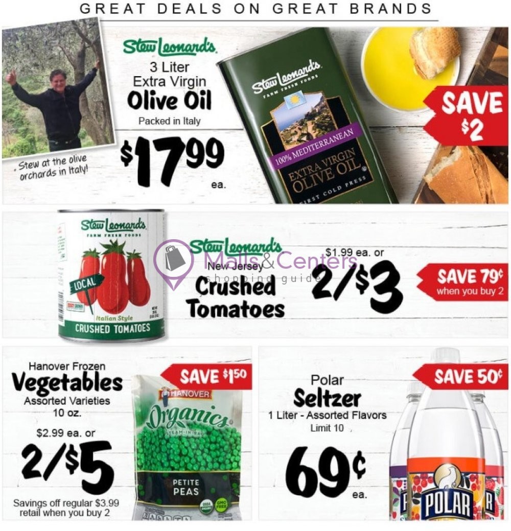 Stew Leonard's Weekly Ad sales & flyers specials MallsCenters