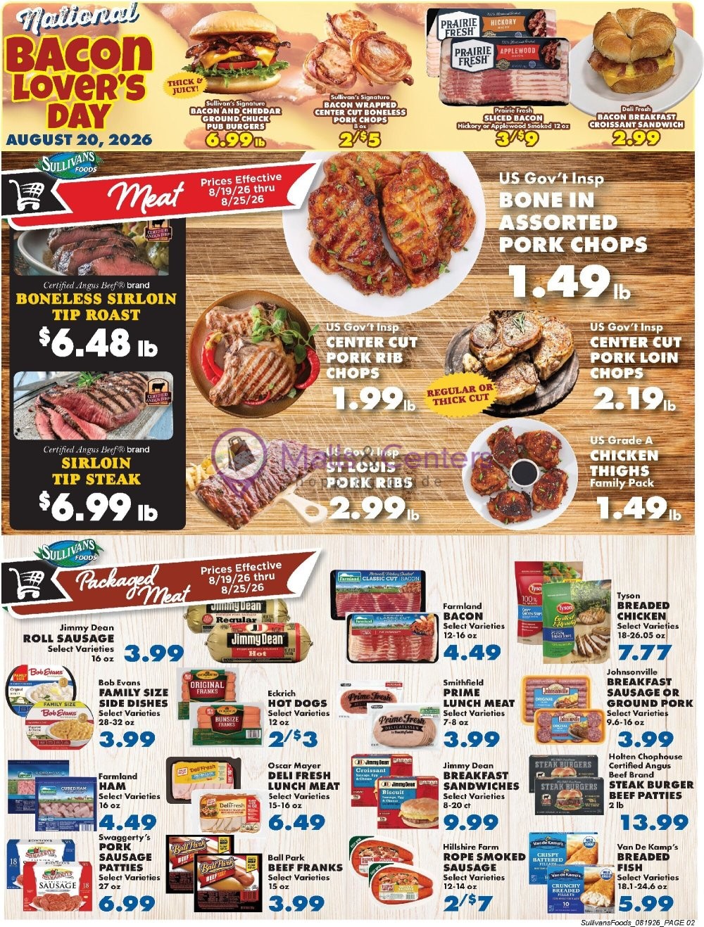 Weekly ad for Sullivan's Foods valid: 08/19/2026 - 08/26/2026, page 2