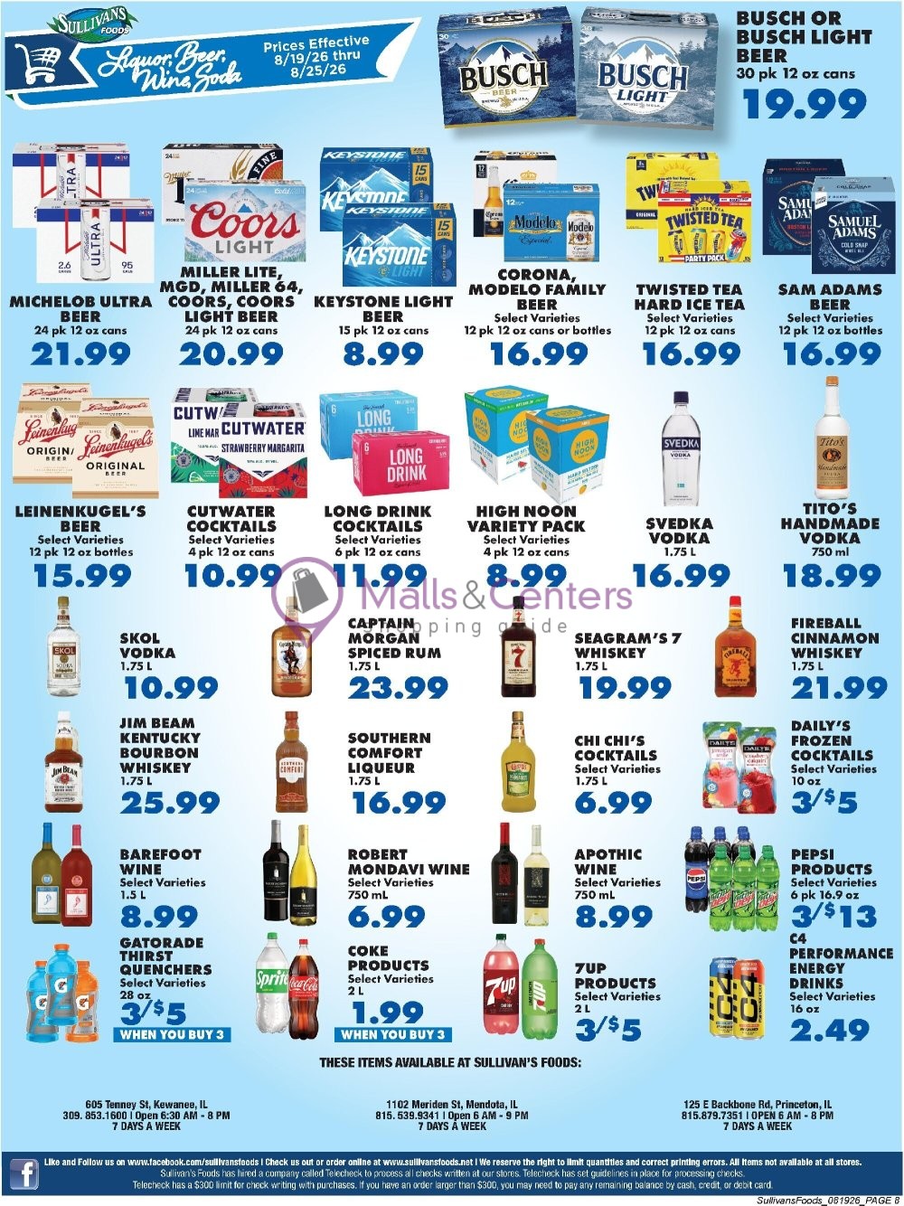 Weekly ad for Sullivan's Foods valid: 08/19/2026 - 08/26/2026, page 8