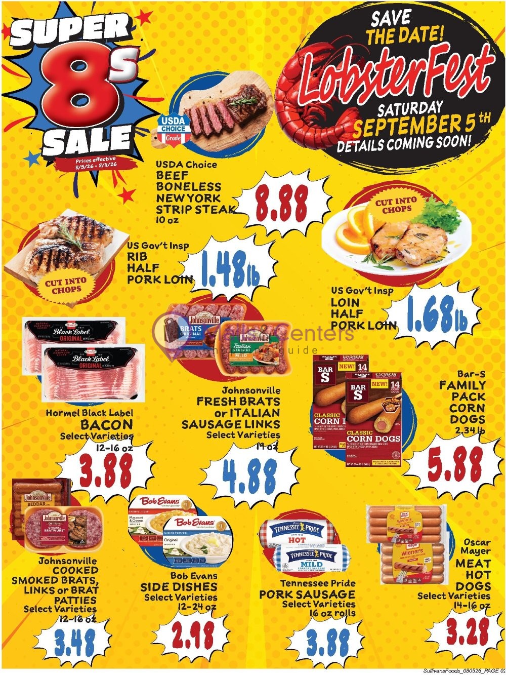Weekly ad for Sullivan's Foods valid: 08/05/2026 - 08/11/2026, page 2