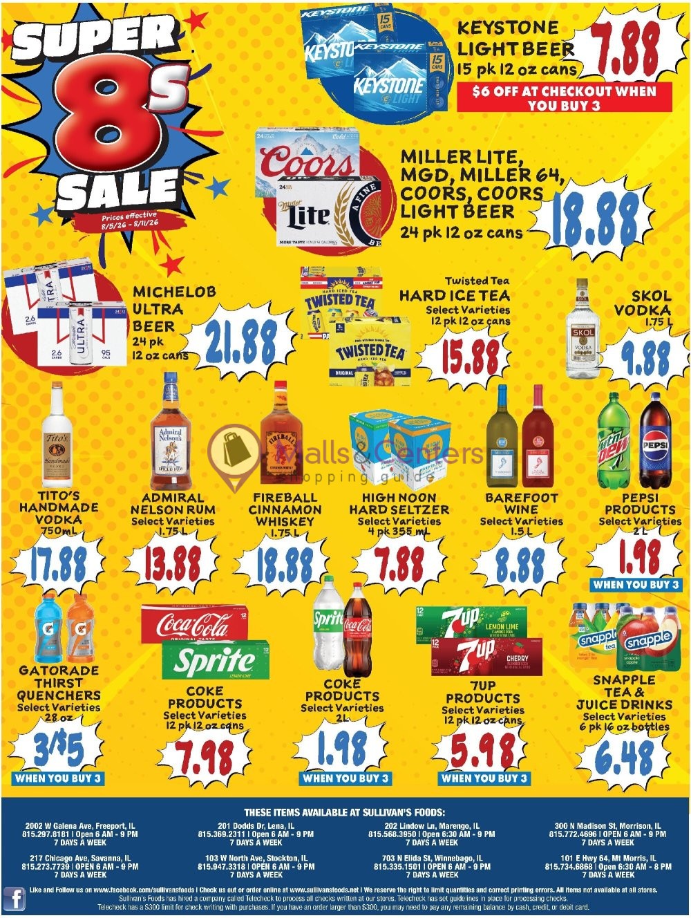 Weekly ad for Sullivan's Foods valid: 08/05/2026 - 08/11/2026, page 7