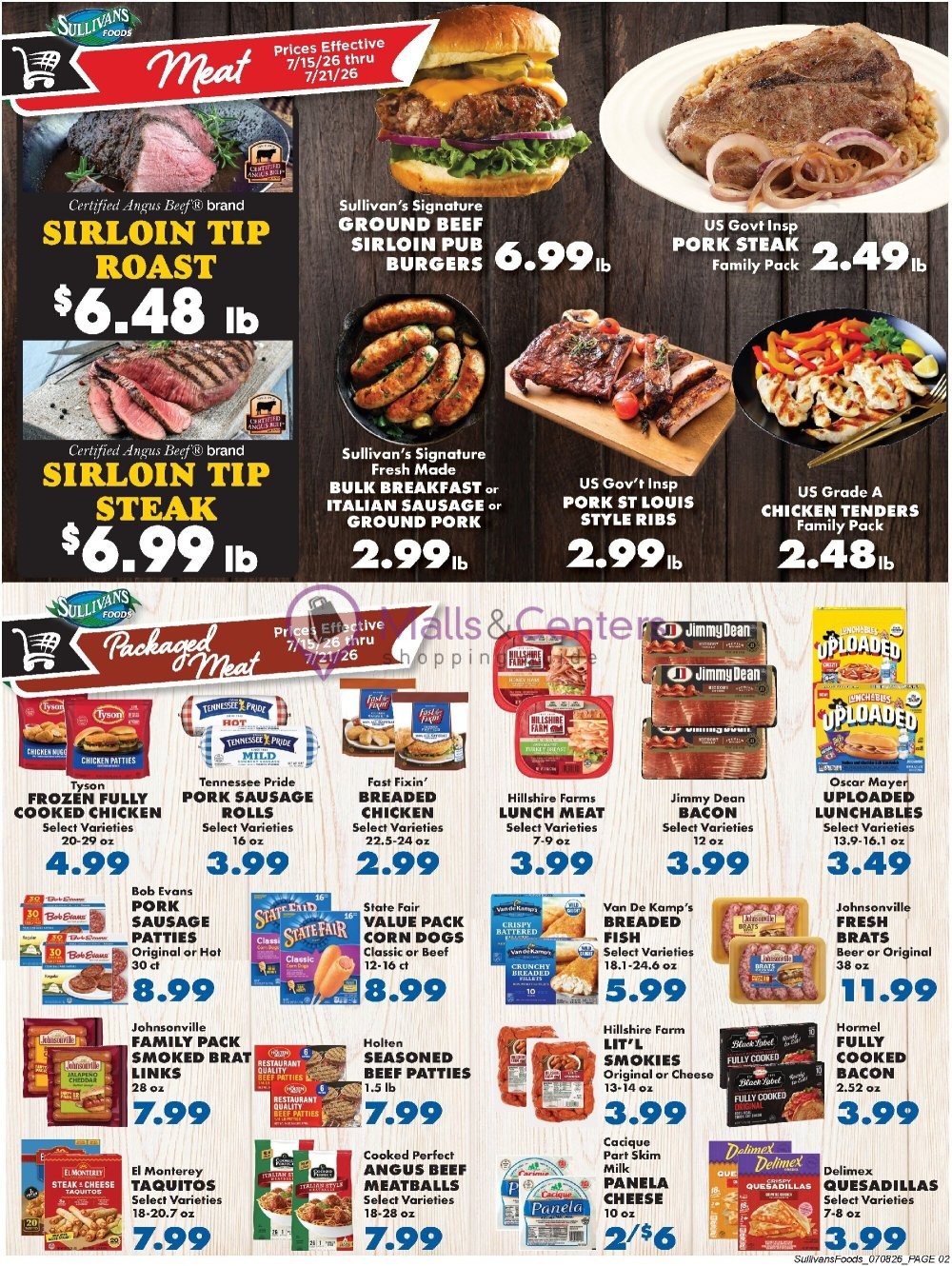 Weekly ad for Sullivan's Foods valid: 07/15/2026 - 07/21/2026, page 2