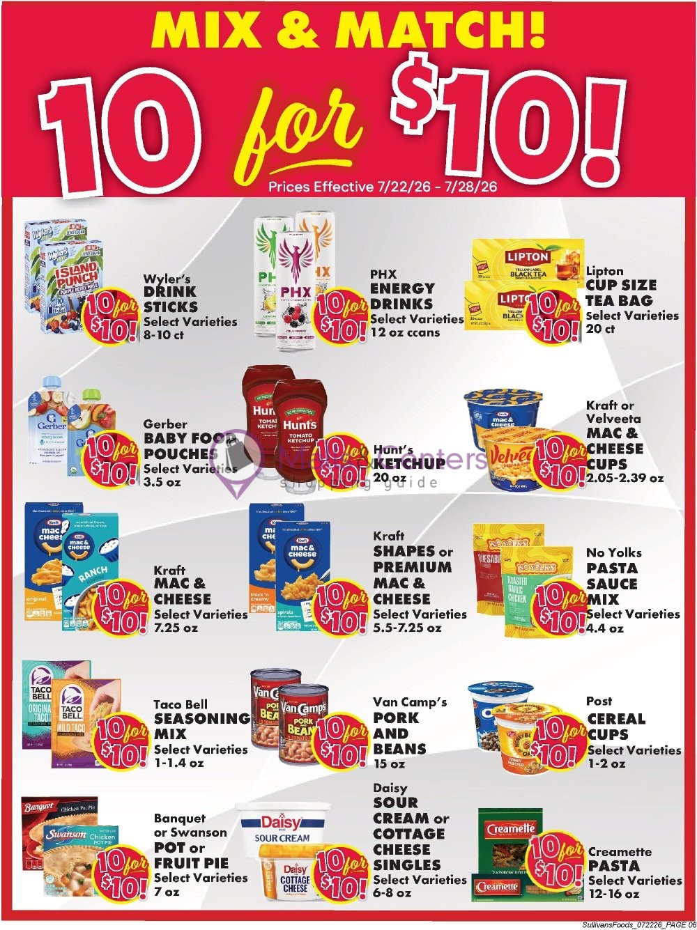 Weekly ad for Sullivan's Foods valid: 07/22/2026 - 07/28/2026, page 4
