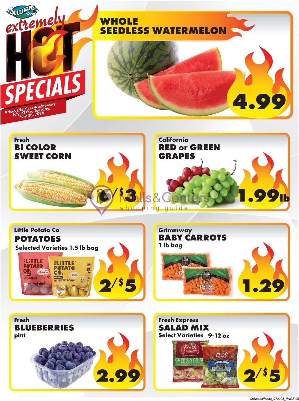 Weekly ad for Sullivan's Foods valid: 07/22/2026 - 07/28/2026, page 7