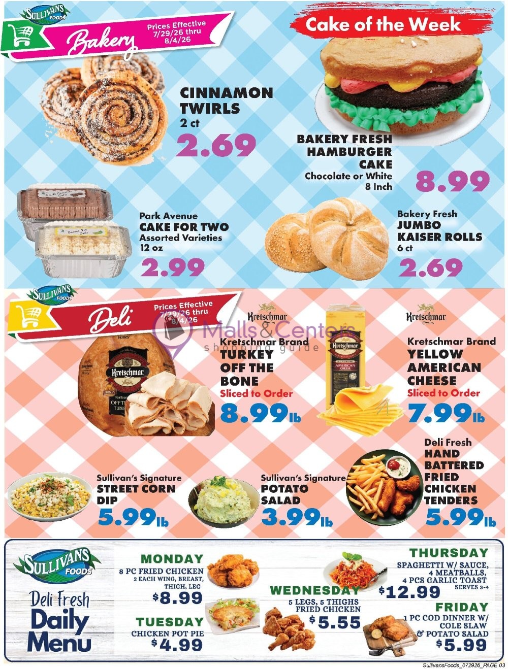 Weekly ad for Sullivan's Foods valid: 07/29/2026 - 08/04/2026, page 3