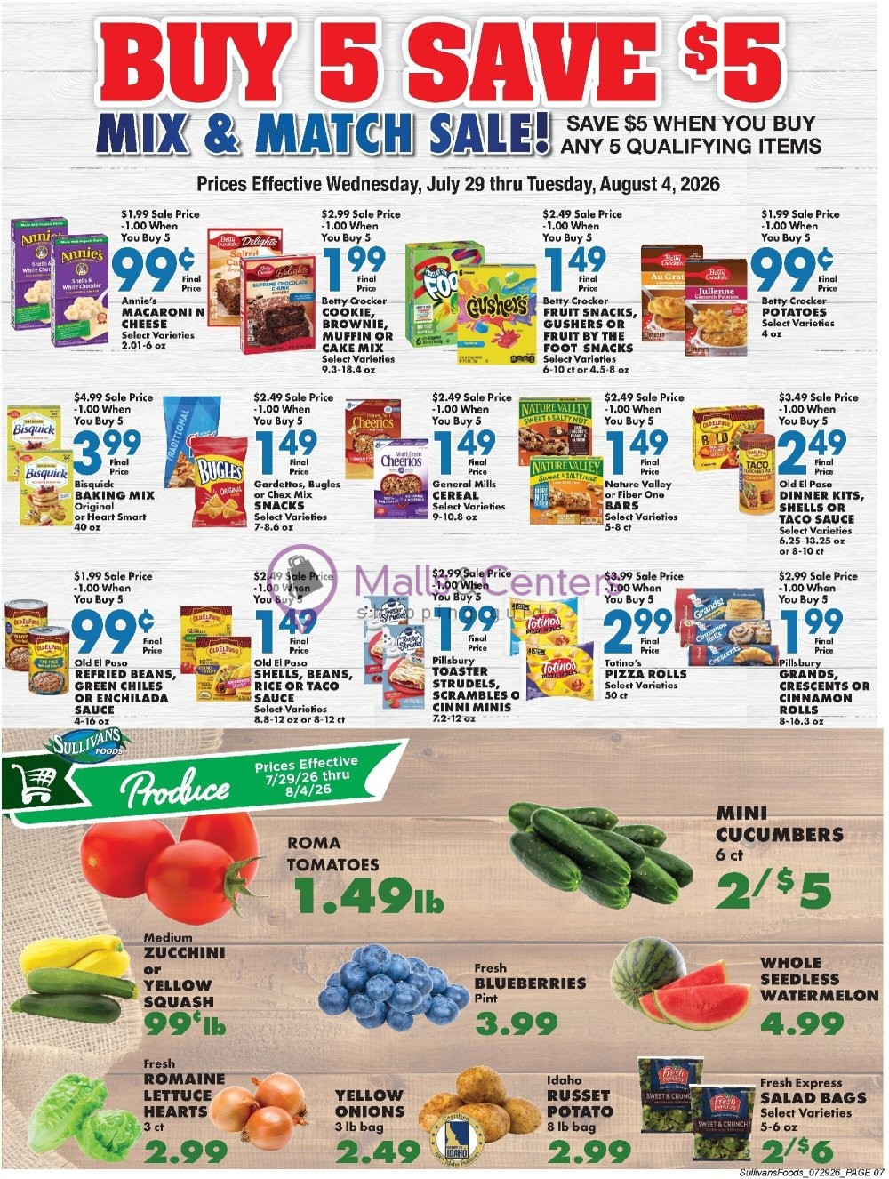 Weekly ad for Sullivan's Foods valid: 07/29/2026 - 08/04/2026, page 7