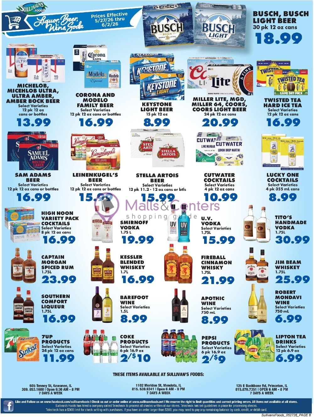 Weekly ad for Sullivan's Foods valid: 05/27/2026 - 06/02/2026, page 8