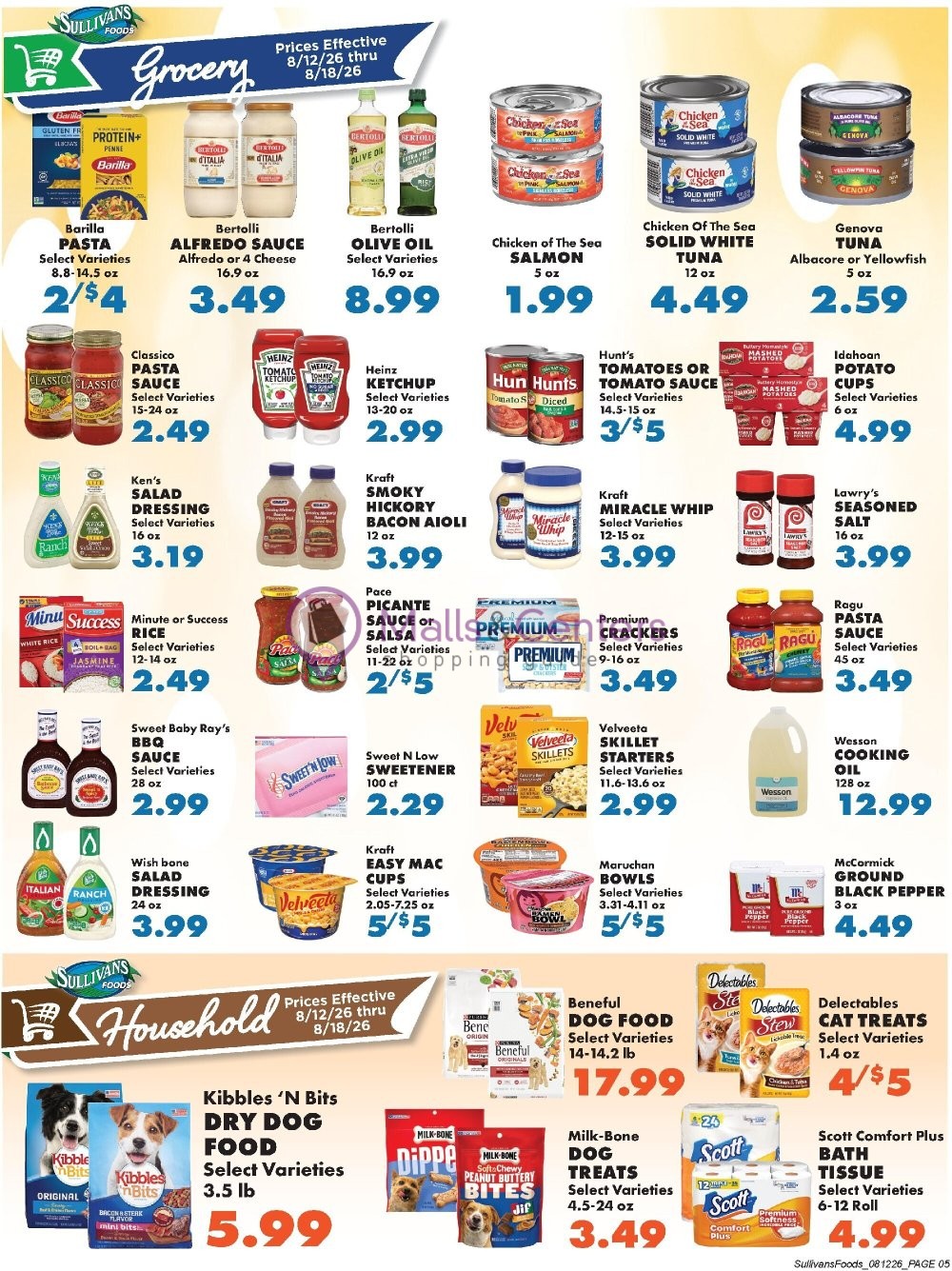 Weekly ad for Sullivan's Foods valid: 08/12/2026 - 08/18/2026, page 5
