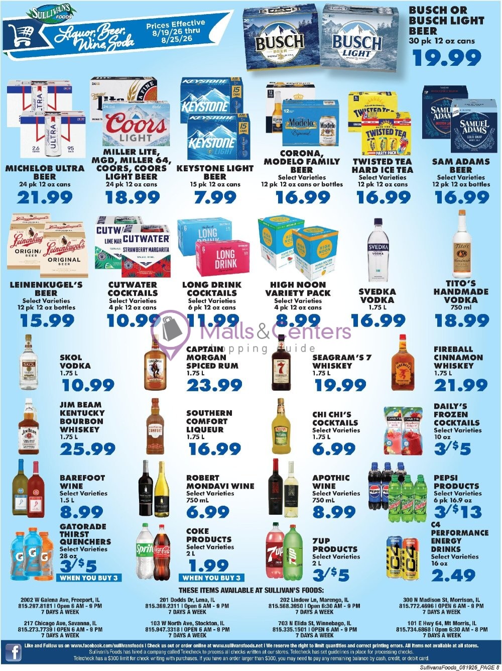 Weekly ad for Sullivan's Foods valid: 08/19/2026 - 08/26/2026, page 8