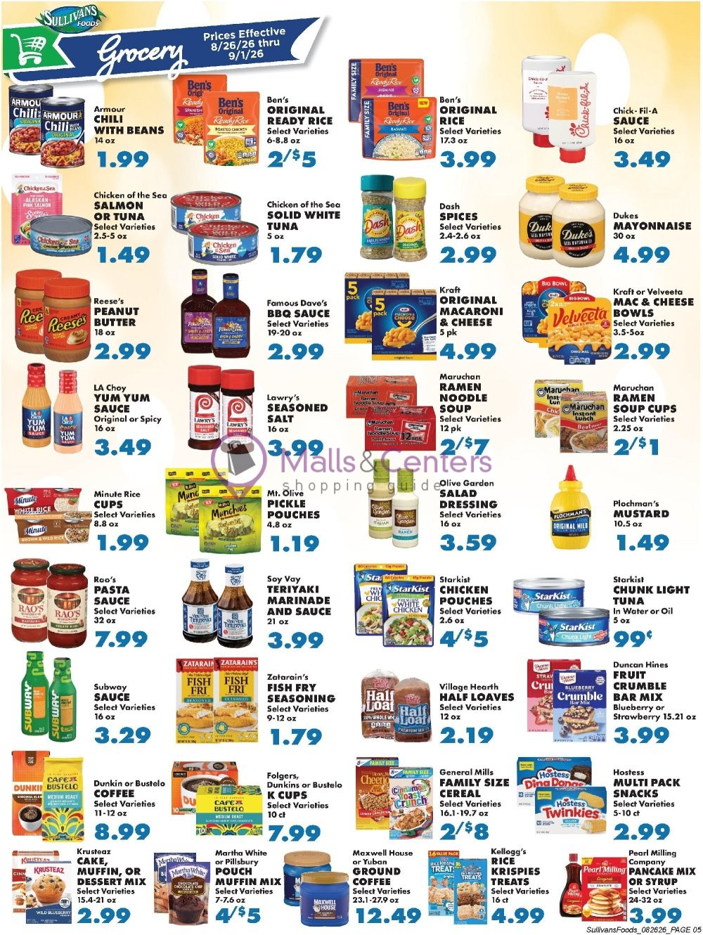 Weekly ad for Sullivan's Foods valid: 08/26/2026 - 09/01/2026, page 5