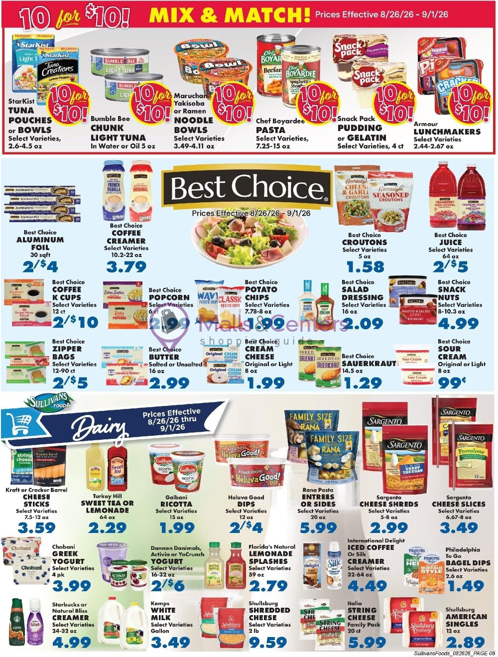 Weekly ad for Sullivan's Foods valid: 08/26/2026 - 09/01/2026, page 6