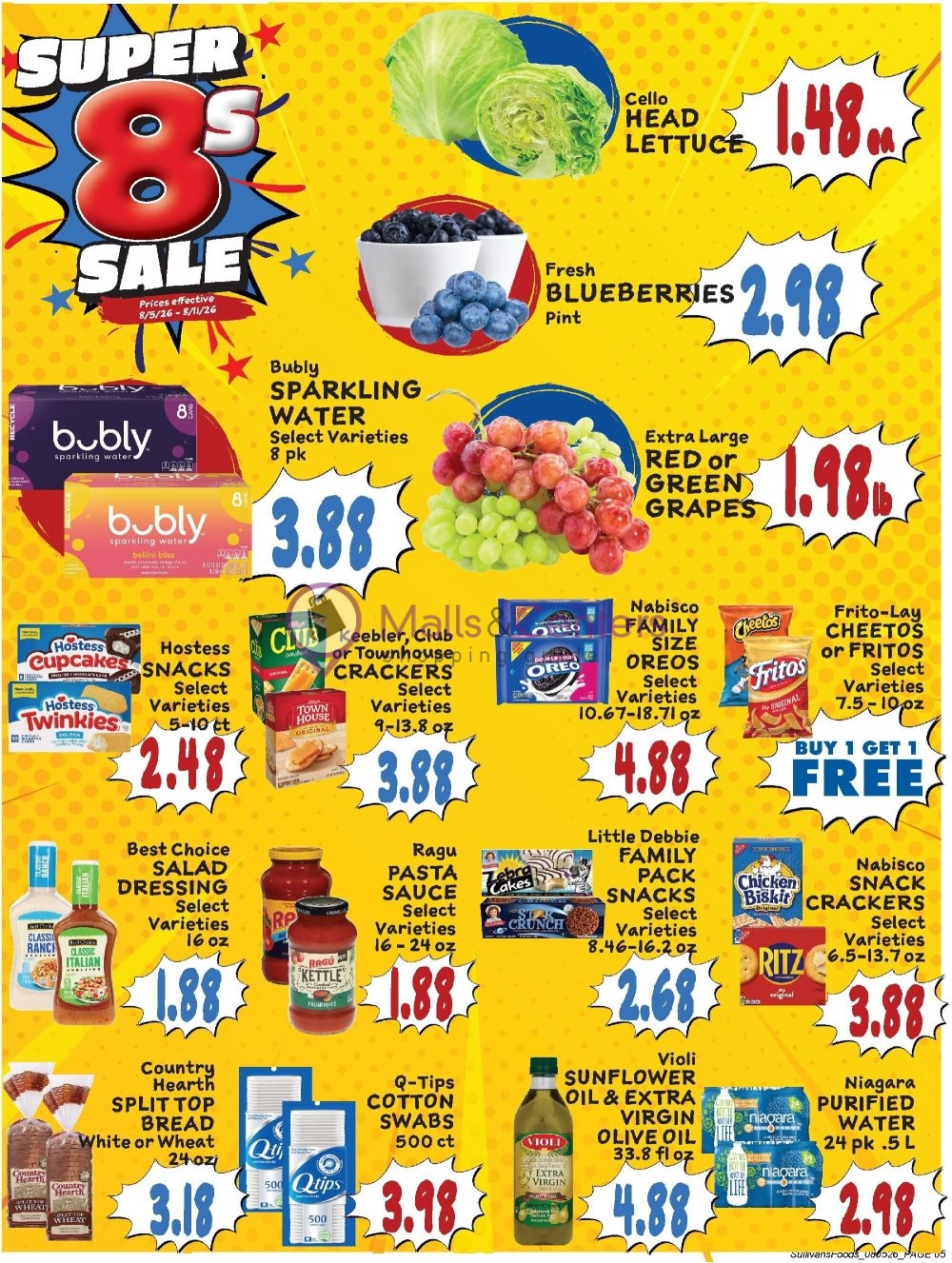 Weekly ad for Sullivan's Foods valid: 08/05/2026 - 08/11/2026, page 11
