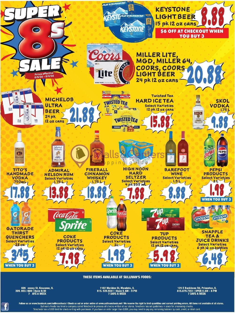 Weekly ad for Sullivan's Foods valid: 08/05/2026 - 08/11/2026, page 6