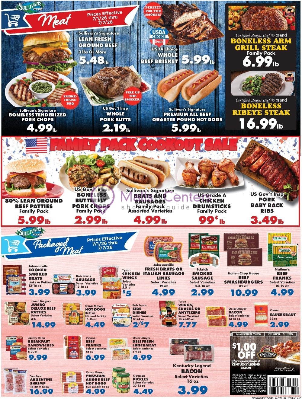 Weekly ad for Sullivan's Foods valid: 07/01/2026 - 07/07/2026, page 2
