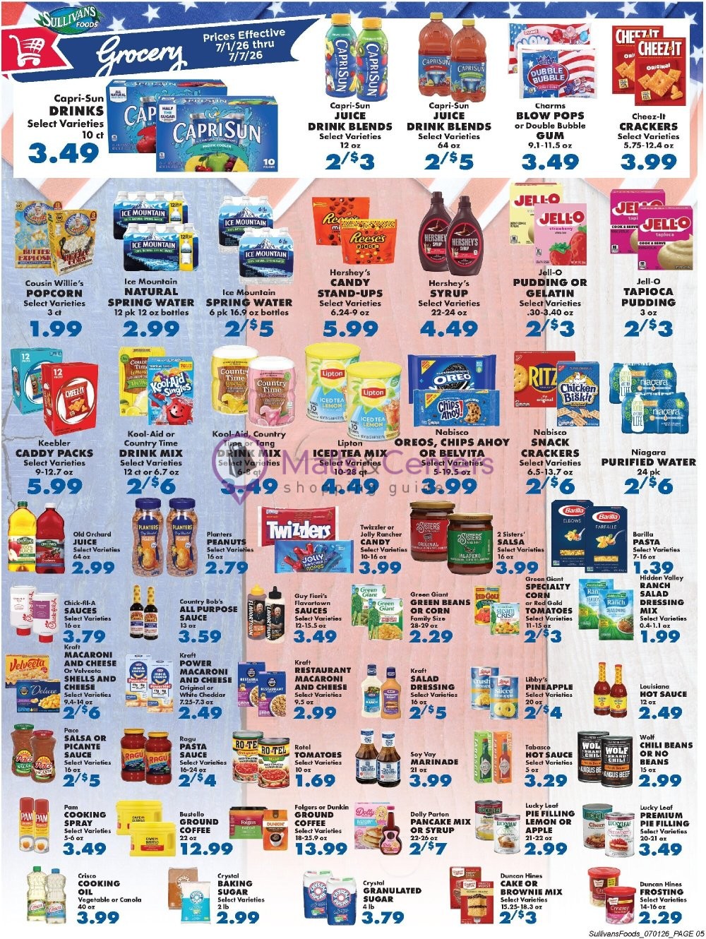 Weekly ad for Sullivan's Foods valid: 07/01/2026 - 07/07/2026, page 5