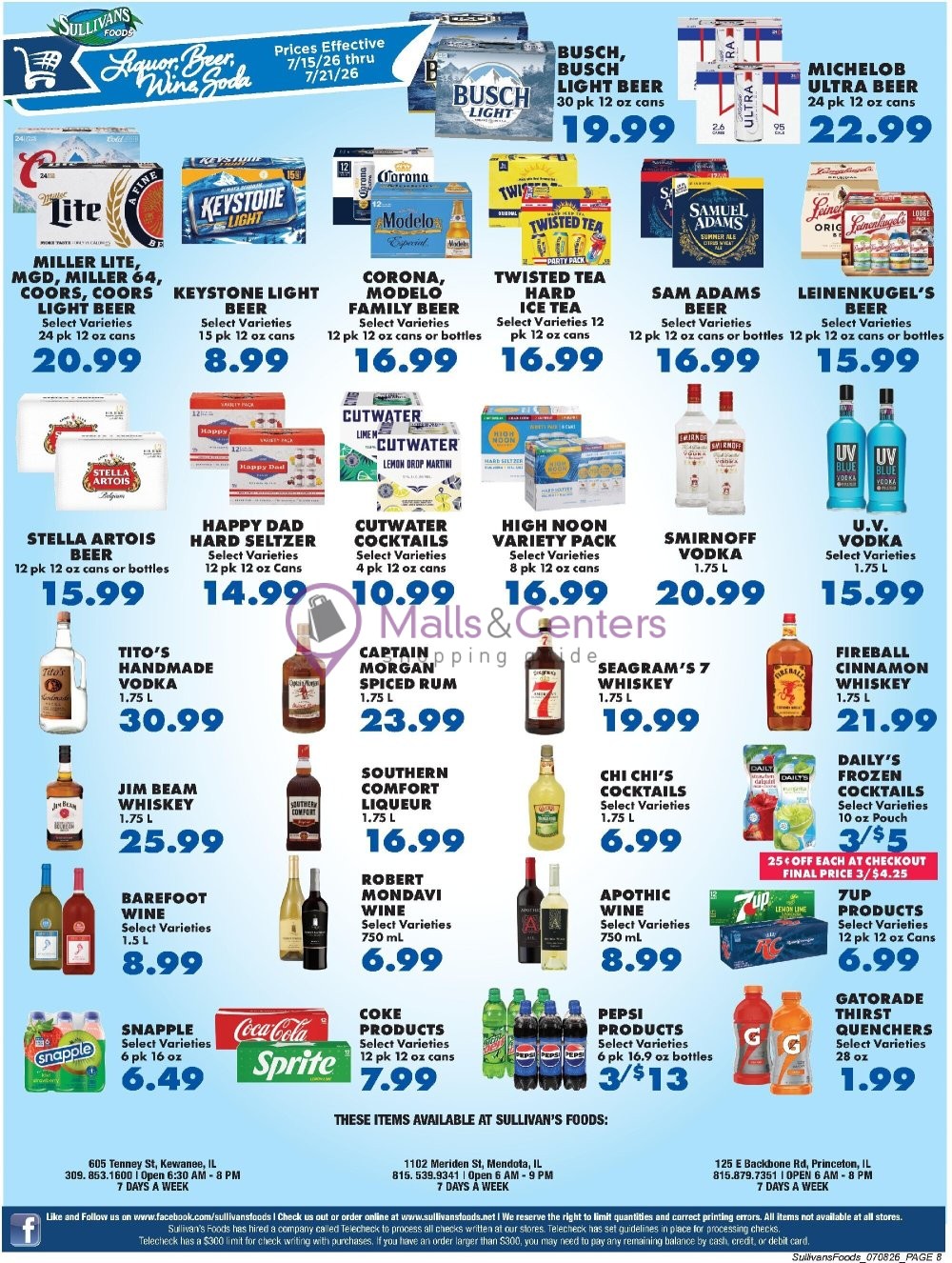 Weekly ad for Sullivan's Foods valid: 07/15/2026 - 07/21/2026, page 8
