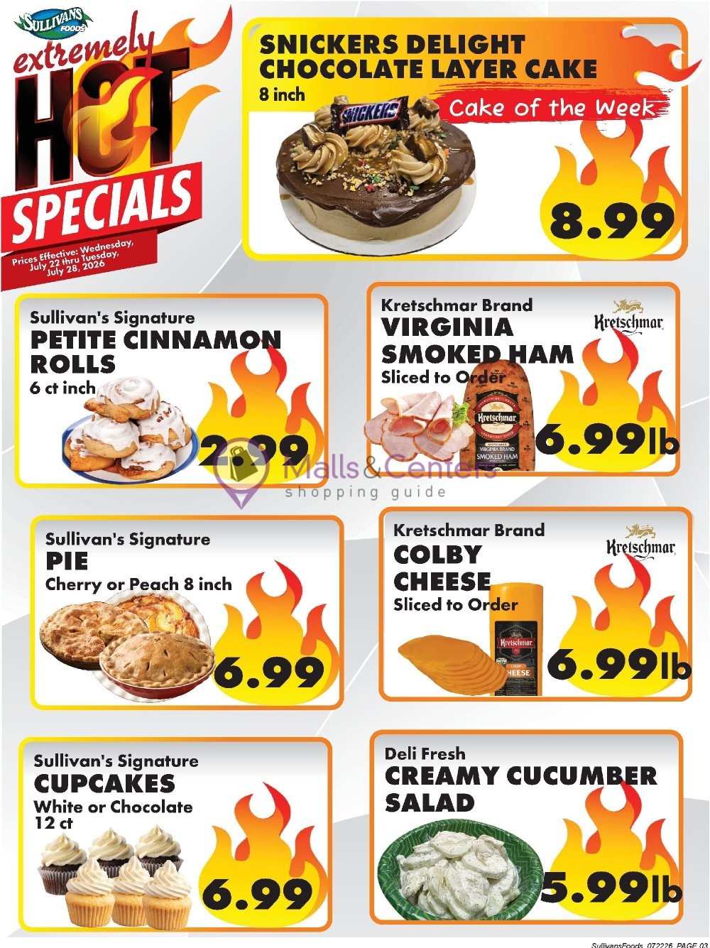 Weekly ad for Sullivan's Foods valid: 07/22/2026 - 07/28/2026, page 3