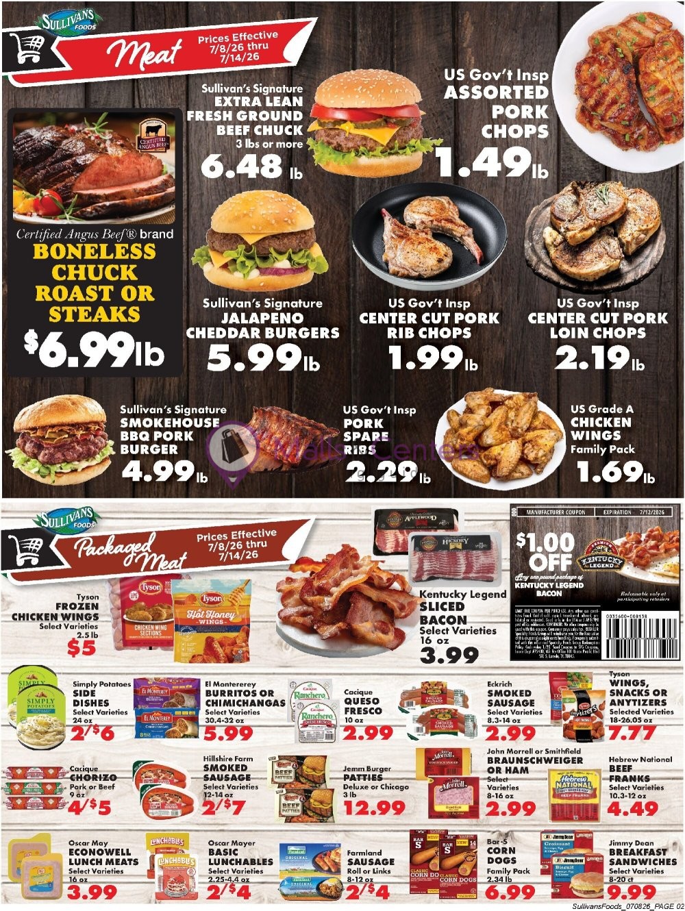 Weekly ad for Sullivan's Foods valid: 07/08/2026 - 07/14/2026, page 2