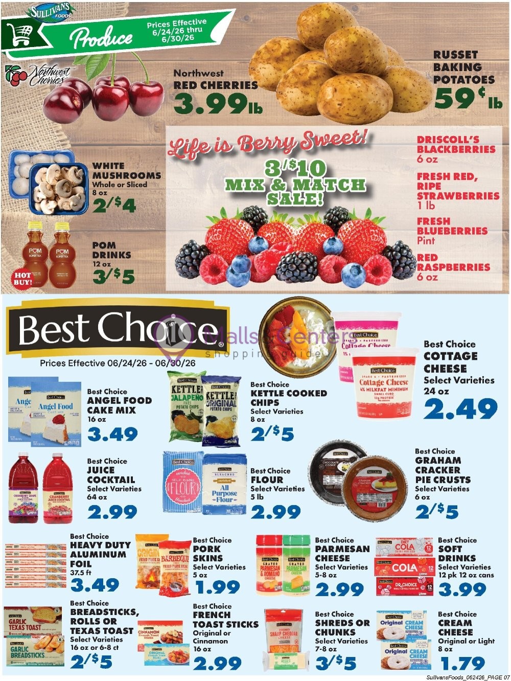 Weekly ad for Sullivan's Foods valid: 06/24/2026 - 06/30/2026, page 7