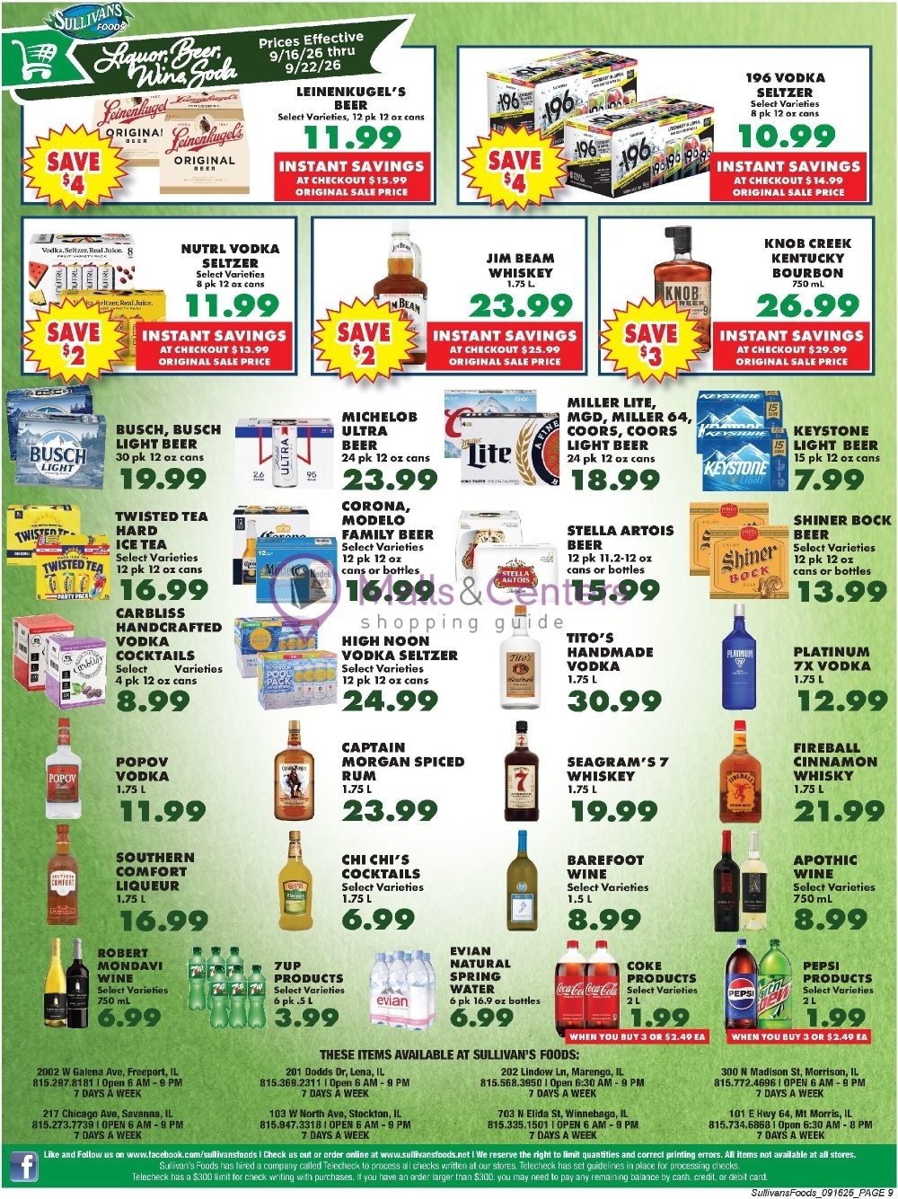 Weekly ad for Sullivan's Foods valid: 09/16/2026 - 09/22/2026, page 10