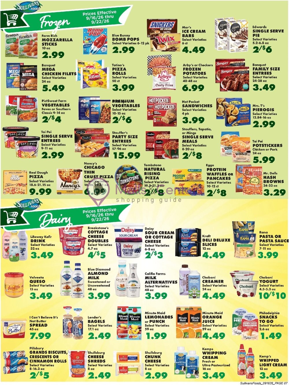 Weekly ad for Sullivan's Foods valid: 09/16/2026 - 09/22/2026, page 8