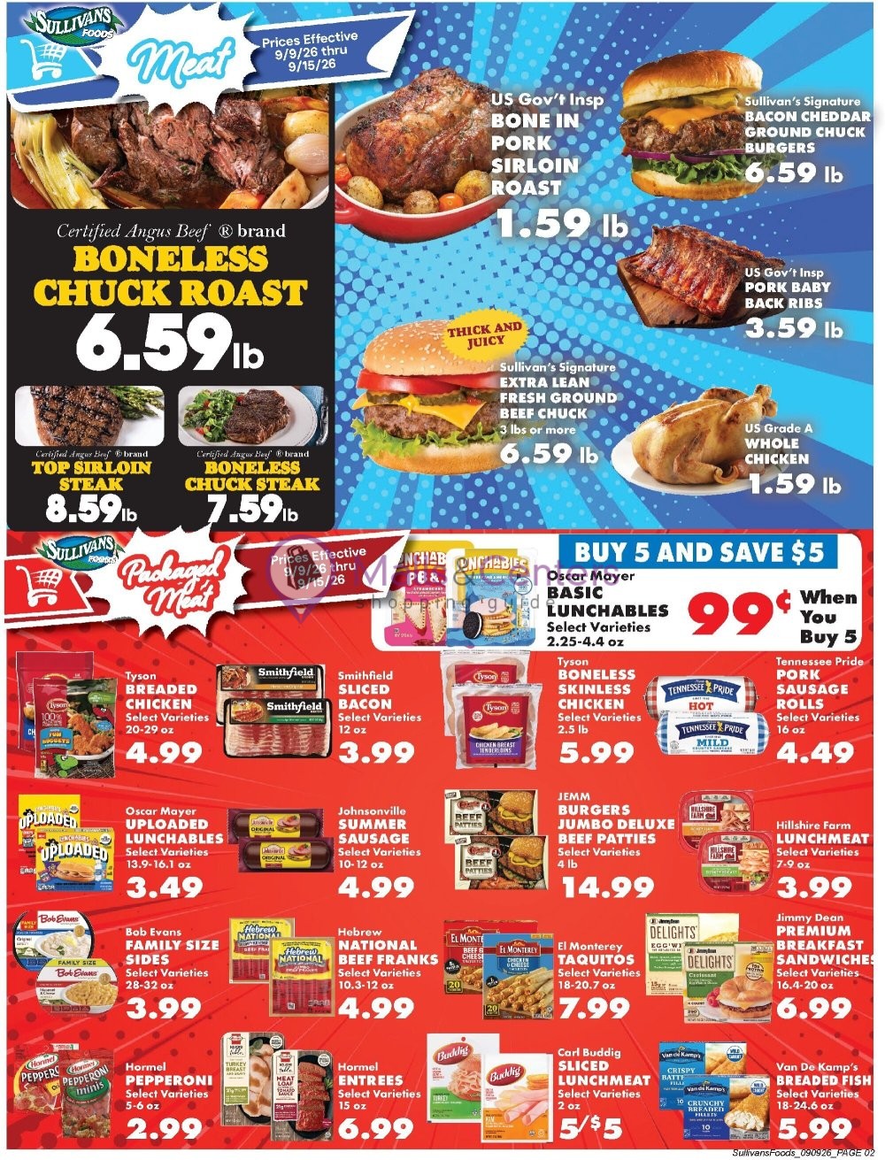 Weekly ad for Sullivan's Foods valid: 09/09/2026 - 09/15/2026, page 3