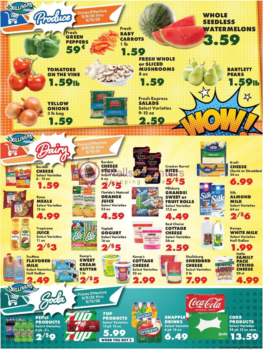 Weekly ad for Sullivan's Foods valid: 09/09/2026 - 09/15/2026, page 9