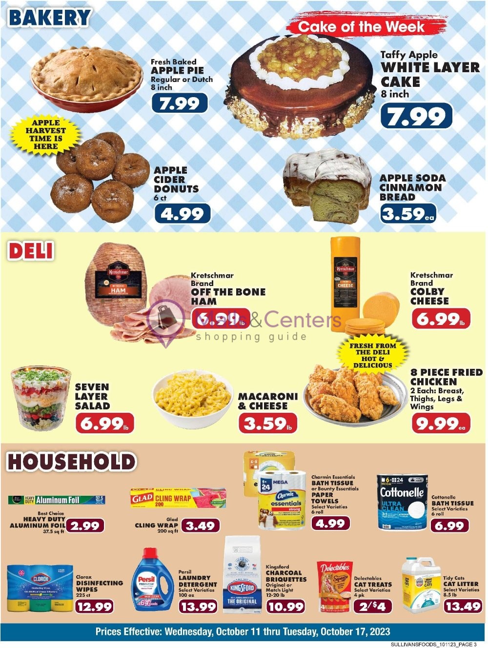 Sullivan's Foods Weekly ad valid from 10/11/2023 to 10/17/2023
