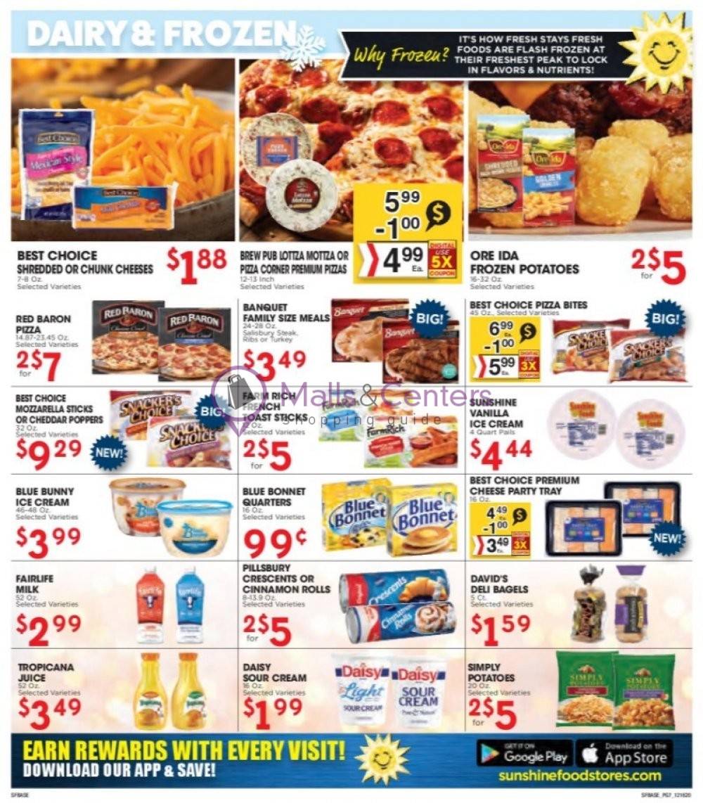 Sunshine Foods Weekly ad valid from 12/16/2020 to 12/29/2020 MallsCenters