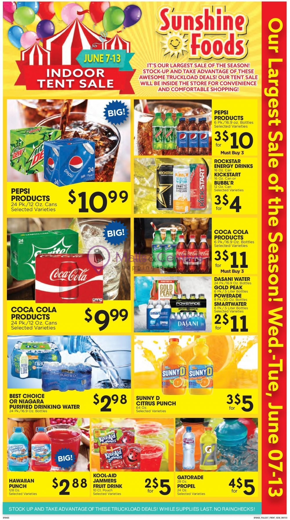 Sunshine Foods Weekly ad valid from 06/07/2023 to 06/13/2023 MallsCenters