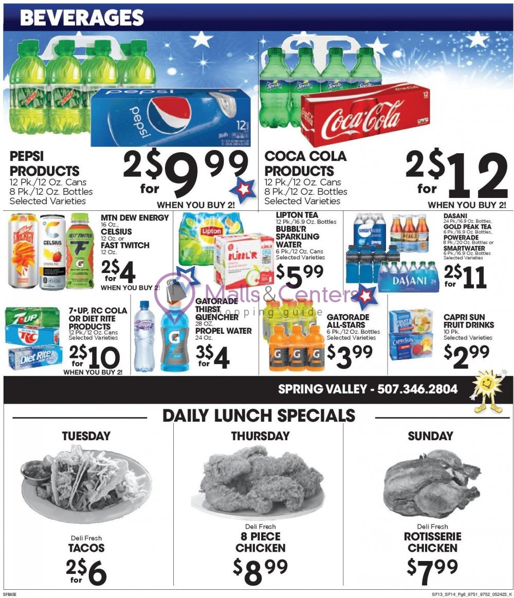 Weekly ad for Sunshine Foods valid: 05/24/2023 - 05/30/2023, page 6
