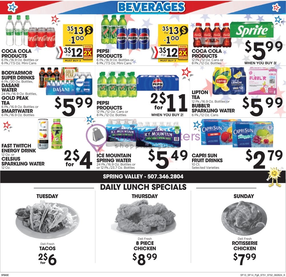 Weekly ad for Sunshine Foods valid: 06/26/2024 - 07/09/2024, page 6