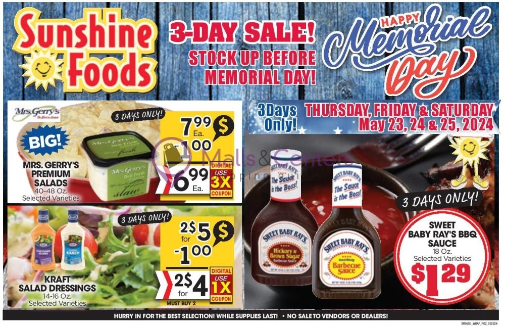 Weekly ad for Sunshine Foods valid: 05/22/2024 - 05/28/2024, page 10