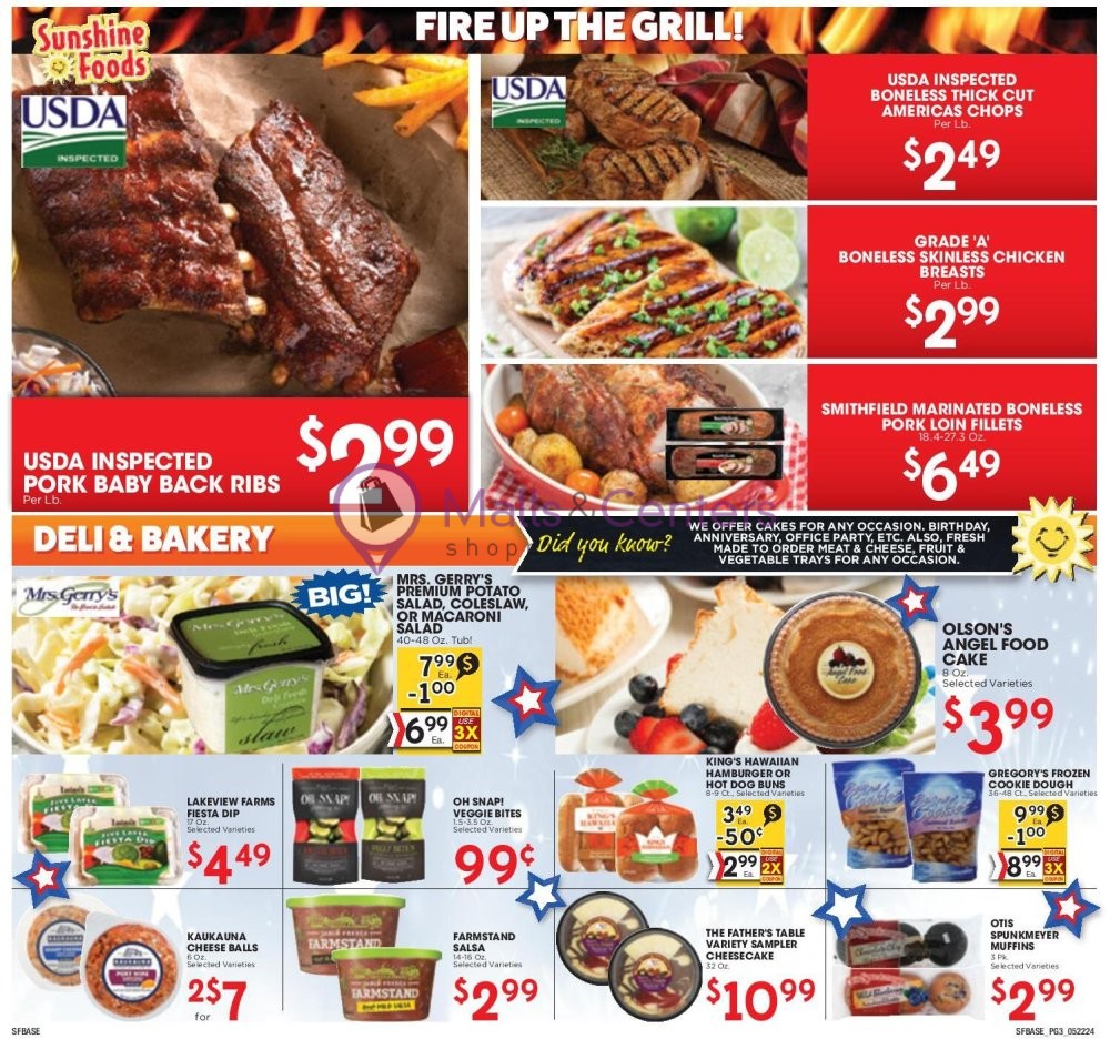 Weekly ad for Sunshine Foods valid: 05/22/2024 - 05/28/2024, page 3
