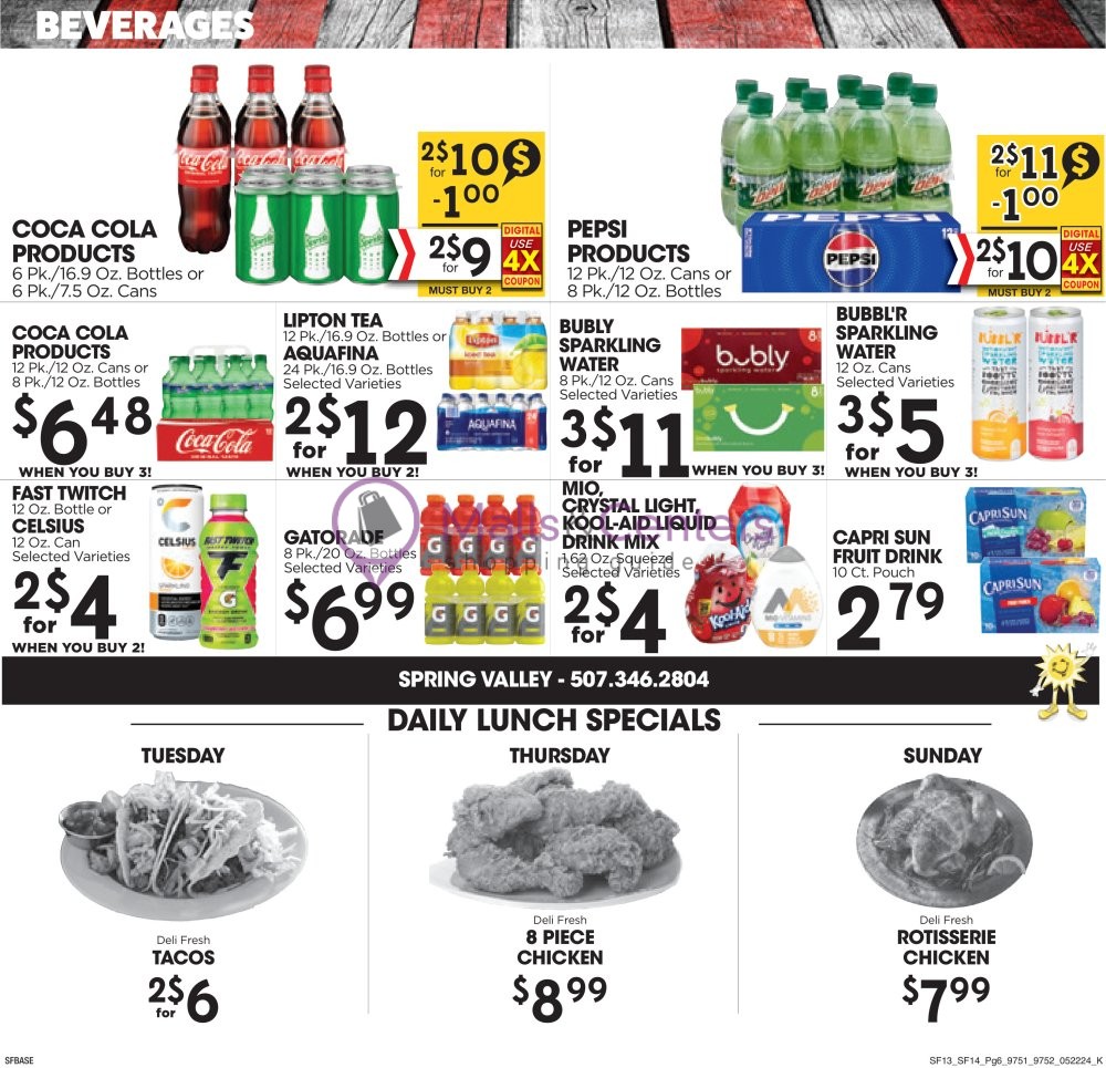 Weekly ad for Sunshine Foods valid: 05/22/2024 - 05/28/2024, page 6