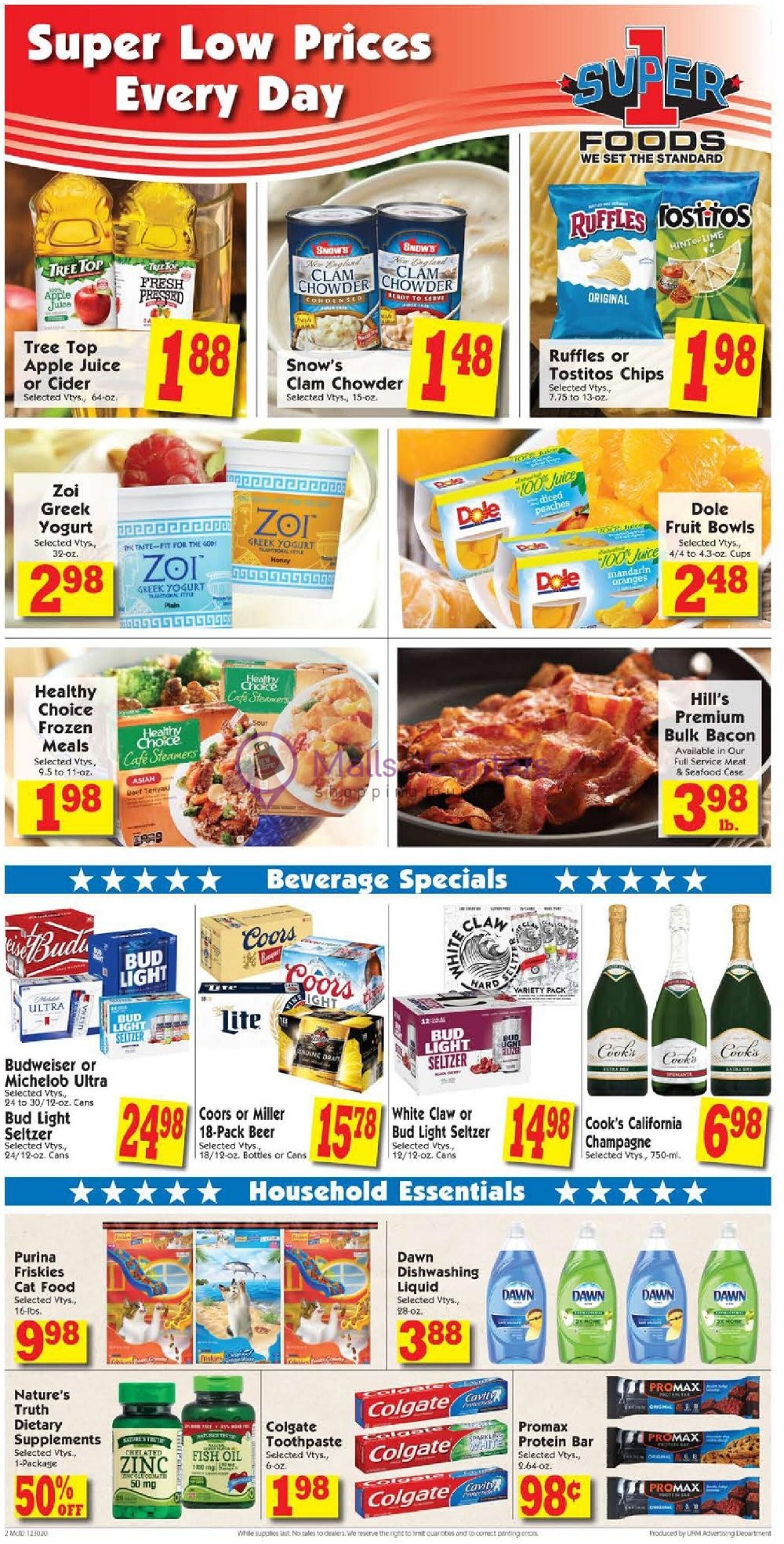 Super 1 Foods Weekly ad valid from 12/30/2020 to 01/05/2021 MallsCenters