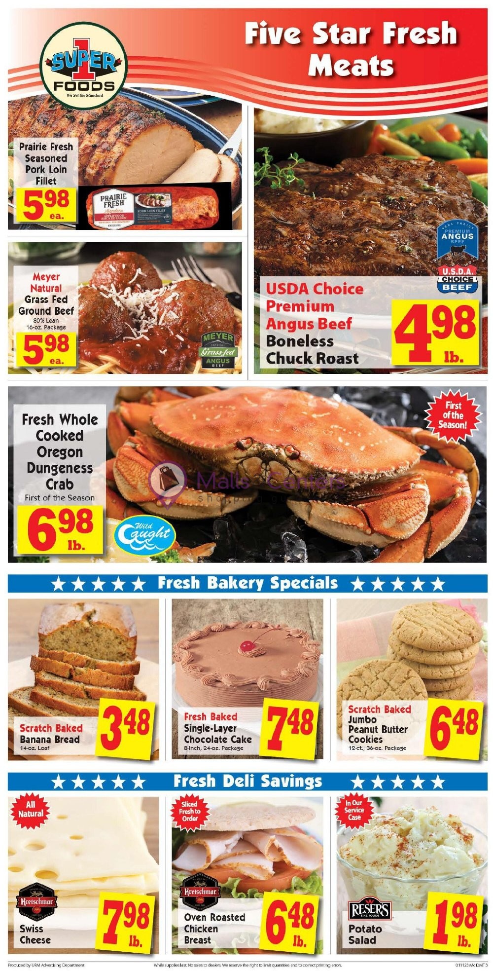 Super 1 Foods Weekly ad valid from 01/11/2023 to 01/17/2023 MallsCenters
