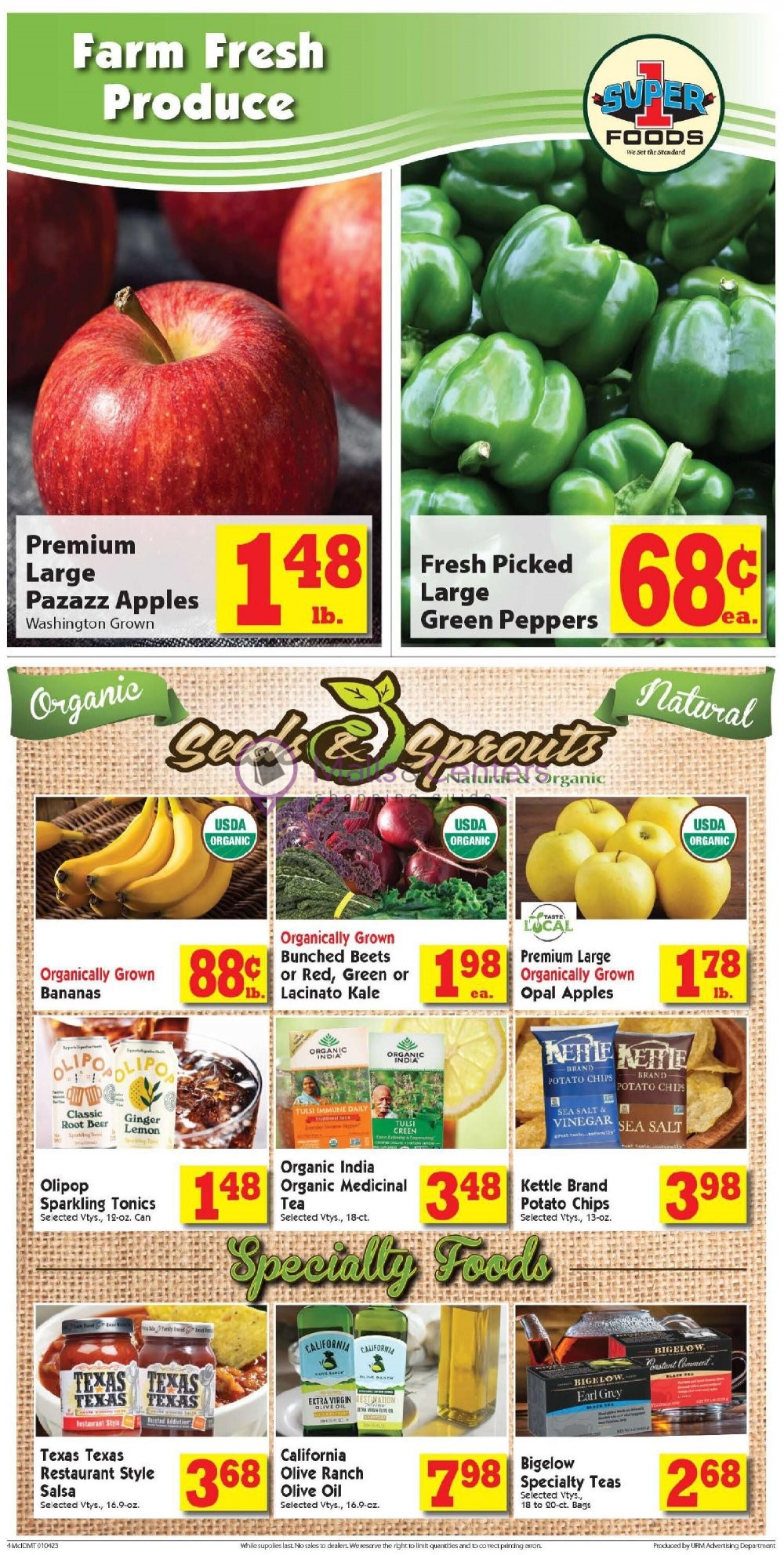 Super 1 Foods Weekly ad valid from 01/04/2023 to 01/10/2023 MallsCenters